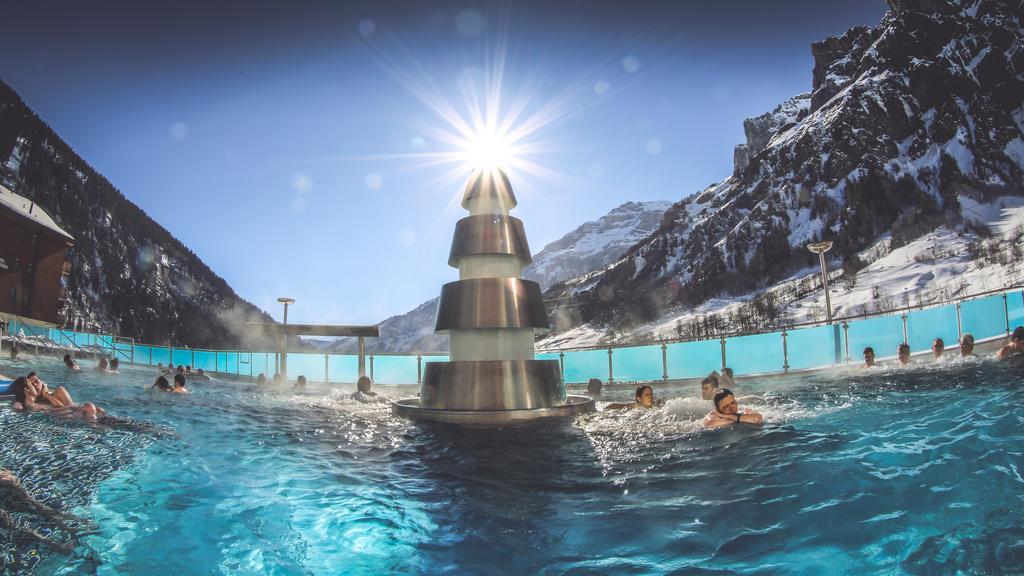 Appartementhaus La Promenade Leukerbad Esterno foto